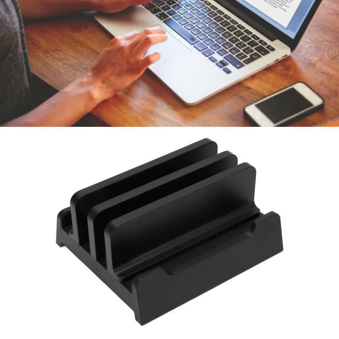 HumanCentric Support Vertical Ordinateur Portable Bois Noyer Noir - Réglable MacBook