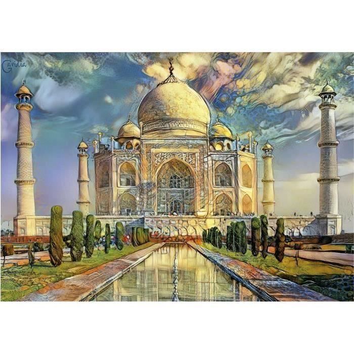 CLEMENTONI Puzzle adulte 1500 pièces - Taj Mahal - Monument de l'Inde