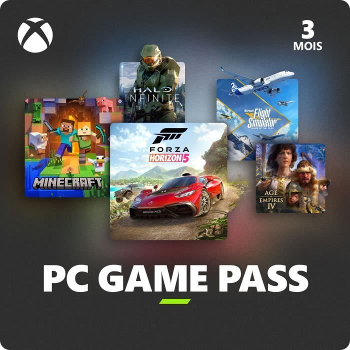 Abonnement Xbox Pass 3 mois pour PC - Code de téléchargement - Cdiscount