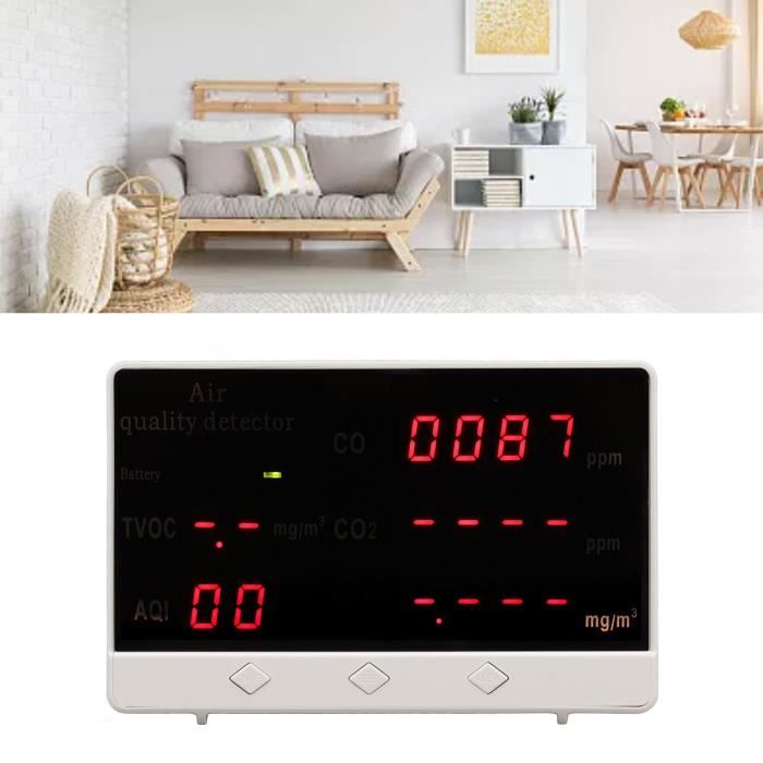 Moniteur Qualité Air Intelligent 15 En 1 FUANA - Détecteur HCHO PM AQI Avec App Tuya