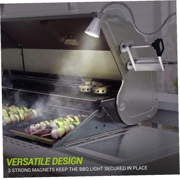 Lampe Barbecue LED 360° Réglable - Éclairage Portable Pour Grill Extérieur, Camping, Atelier - 6 LED Ultra Puissantes