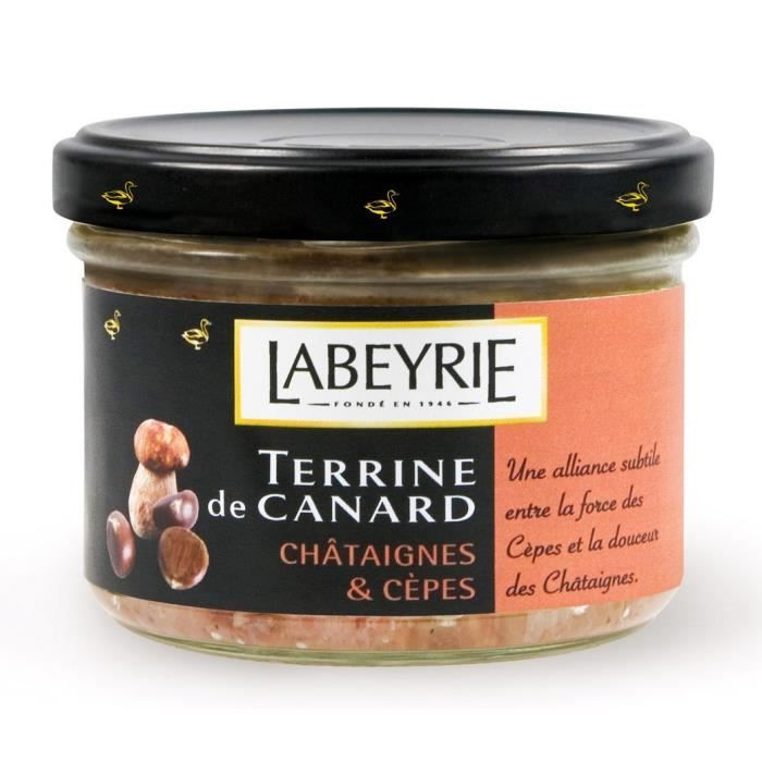 Labeyrie Terrine de canard chataignes et cèpes 170g Cdiscount Au