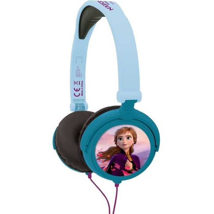 Casque d'écoute Bluetooth pour enfants à suppression du bruit Reine des  neiges 2 KIDdesigns - Bleu