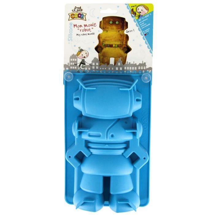 Moule A Gateau En Silicone Forme Robot Bleu Cdiscount Maison