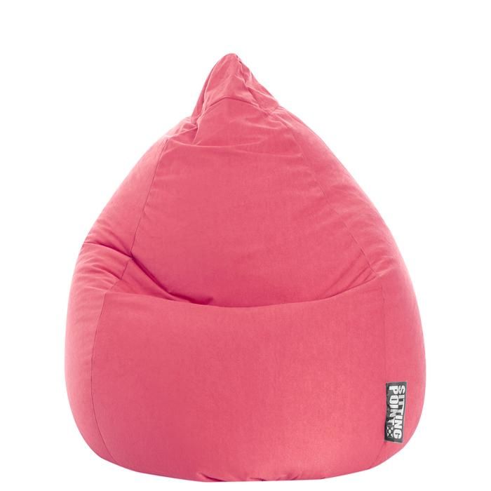 Pouf Poire Easy XL Rose SittingPoint 1 personne Intérieur 110x70 cm Cdiscount Maison