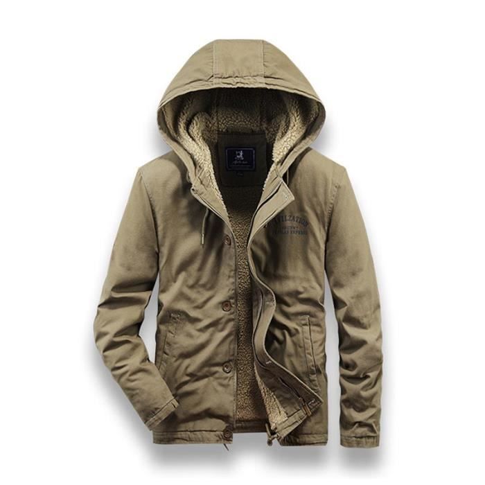 Veste en Cuir Synthétique Vintage pour Homme - Coupe Ample avec Col Montant