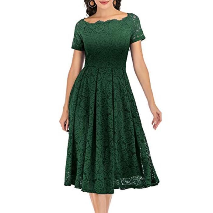 Robe Cocktail The Population Dentelle Florale Noire Et Nude - Taille S (Small), Neuve Sans étiquette