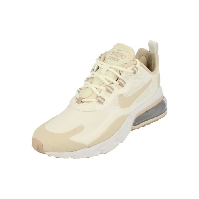 Chaussures de running Nike Air Max 270 React Femme Blanc Occasionnel Cdiscount Sport