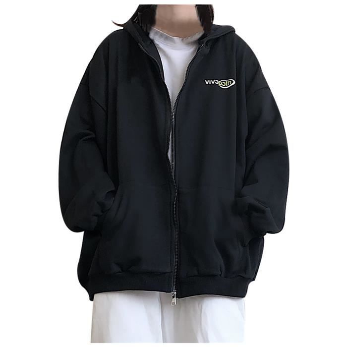 Vêtements Pour Poupée En Peluche 10 Cm - Sweat à Capuche + Jean - Ensemble 2 Pièces Noir