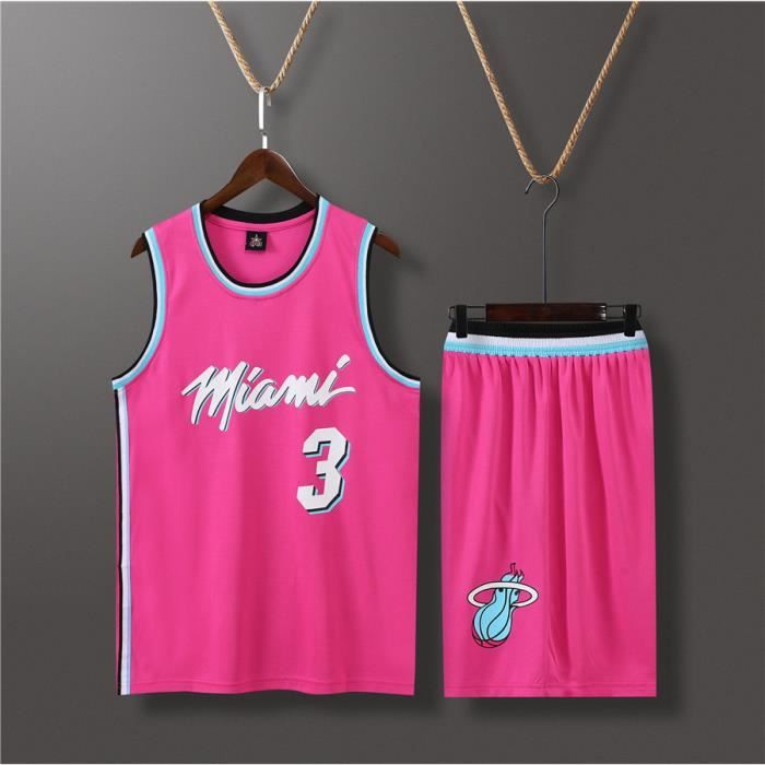 Maillots De Basketball NO.3 Maillot et Shorts de basketball Homme et Enfant Rose Cdiscount Sport