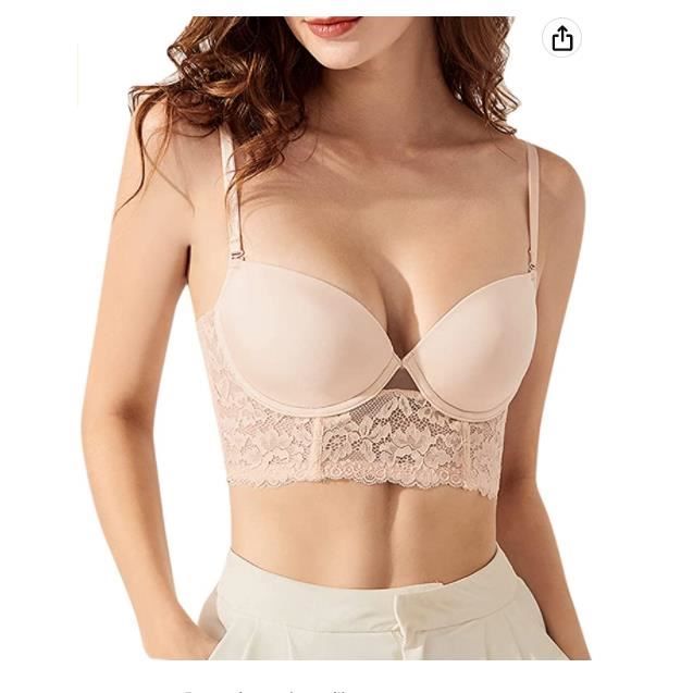 Soutien gorge sales bustier dos nu