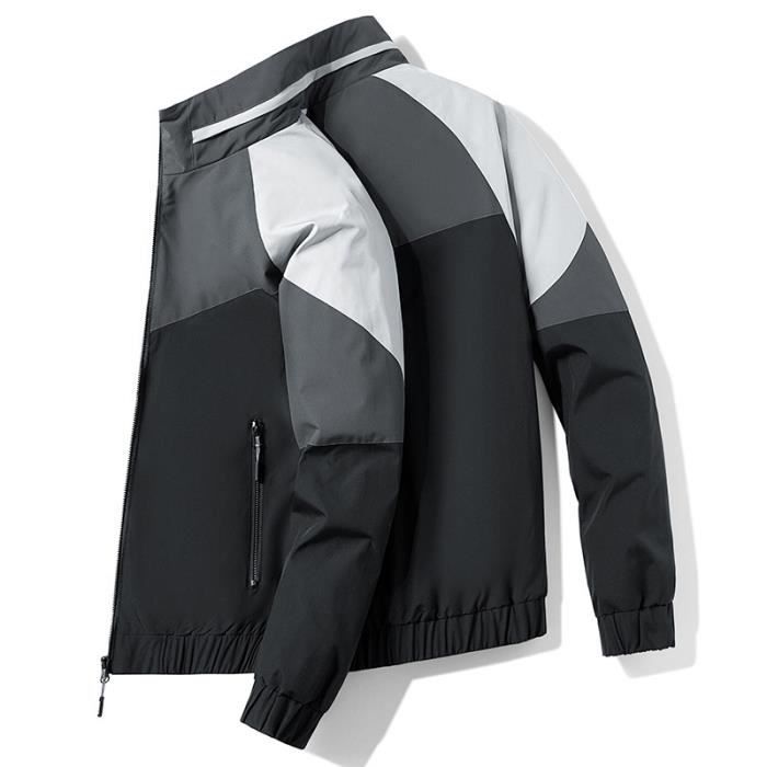Blouson Homme Sport Base ball Veste Homme L ger Casual Tricolore