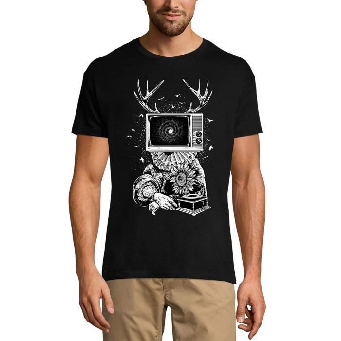 T-Shirt Homme ULTRABASIC Deep Mindset 100% Coton Manches