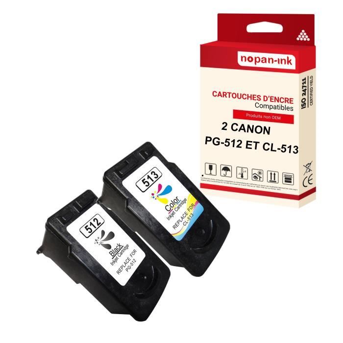 Lot De Cartouches D'encre Compatibles Pour Imprimantes Canon Pixma - Noir Et Couleurs - Neuf Sous Blister