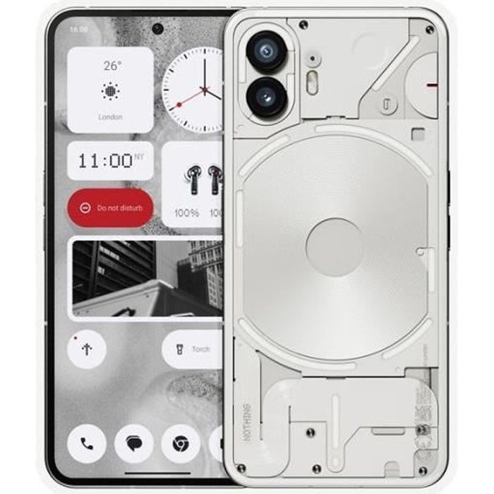 Smartphone Nothing Phone 2 6.5 5G Nano SIM 256 Go Blanc