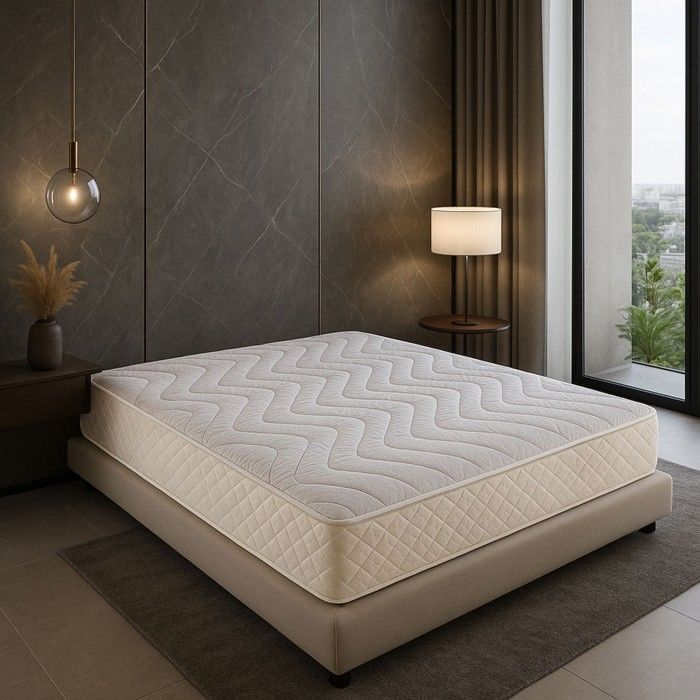 Matelas Mémoire de Forme 60 Kg-m3 180x200 x 20 cm Très Ferme - 5 Zones de Confort - Noyau Aertech+ 35 Kg-m3 HR Haute Densité - H Matelas Mémoire de Forme 60 Kg-m3 180x200 x 20 cm Très Ferme - 5 Zones de Confort - Noyau Aertech+ 35 Kg-m3 HR Haute Densité - H