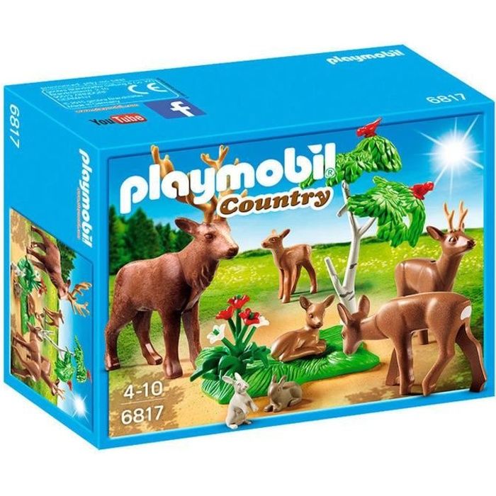 PLAYMOBIL @@ LA BICHE ET SES FAONS @@ FORET BOIS