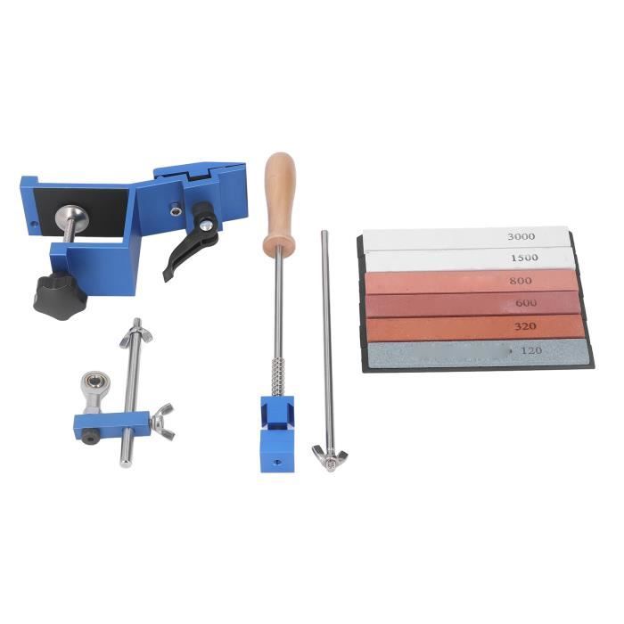 Aiguiseur De Couteaux Professionnel à Angle Fixe - 8 Pierres Rotatives (120 à 3000) - Pour Couteaux De Cuisine, Chef, Sushi - Kit Complet - 5
