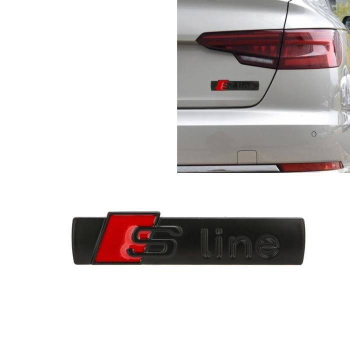 SENZEAL Cr/âne 3D Sticker Embl/ème M/étal Voiture Moto Camion Badge Logo Accessoires de D/éco Automobile Noir et Rouge
