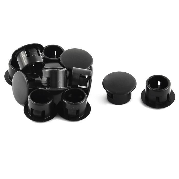10 Bouchons Noirs Pour Trous De 5mm – Plastique – Pour Fenêtres, Tubes – Neuf