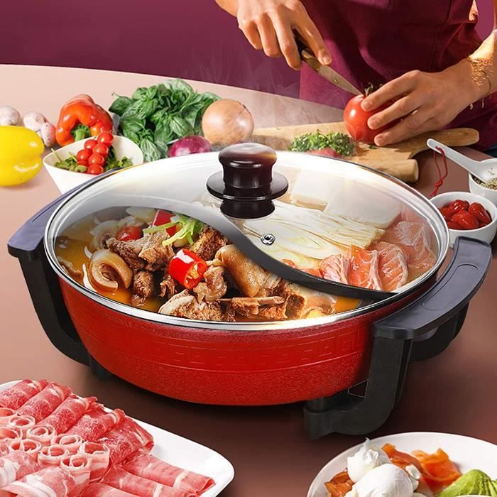 6L Twin Hot Pot elektrisch Shabu inductie Dutch Oven soeppan kookgerei Twin Hotpot wok Shabu inductie Dutch pan kookgerei 220 V voor huishoudelijk gebruik