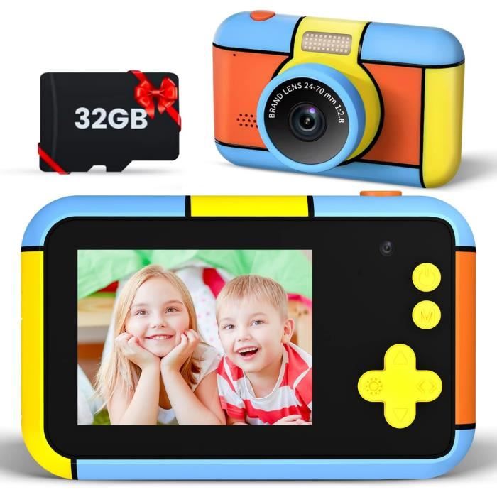 Appareil Photo Enfant avec Impression Instantanée - 48MP, Double Caméra, 6-en-1 Jeux/Video/MP3 - Kit Complet - Cadeau Résistant Appareil Photo Enfant avec Impression Instantanée - 48MP, Double Caméra, 6-en-1 Jeux/Video/MP3 - Kit Complet - Cadeau Résistant