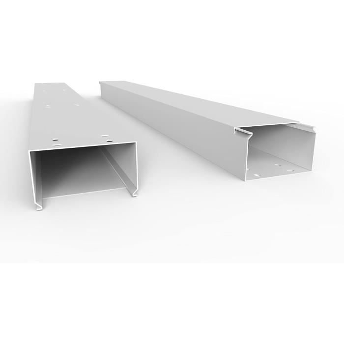 Protection Câblage Mural Conduite Pour Installation Climatiseurs - 110x75 Mm Gaine Pvc 60x110 Mm Unitec Protection Câblage Mural Conduite Pour Installation Climatiseurs - 110x75 Mm Gaine Pvc 60x110 Mm Unitec