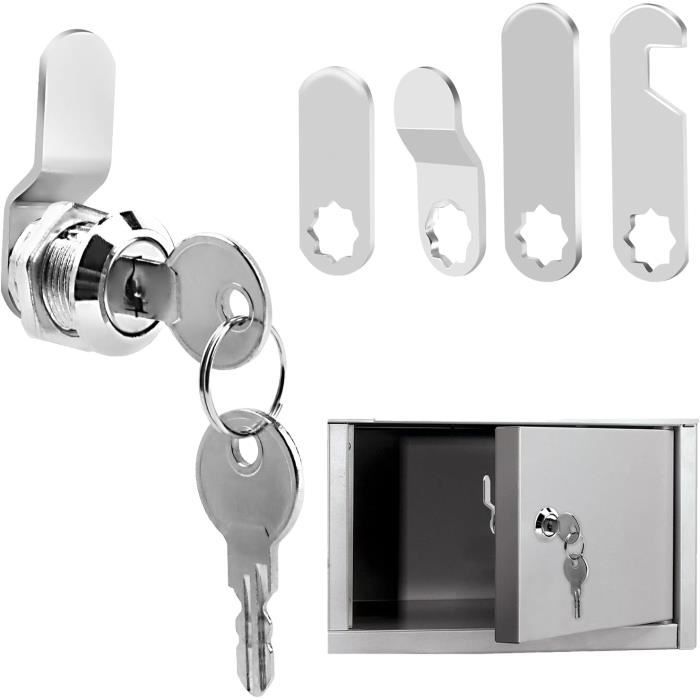 Serratura Per Cassetta Postale 16mm - Con Chiavi, In Metallo, Per Cassetti E Armadietti - Foto 12