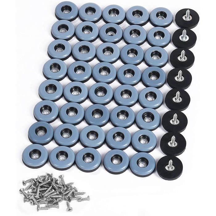 Lot de 48 patins pour meubles en téflon avec protection de sol à vis — free download