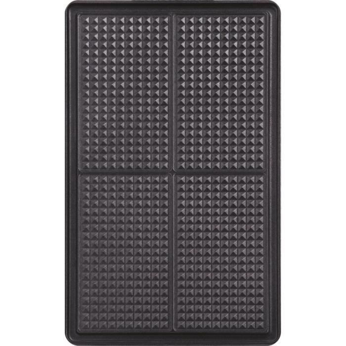 TEFAL - Snack Collection - Lot de 2 Plaques Gaufrettes - Compatible Lave-Vaisselle - Noir
