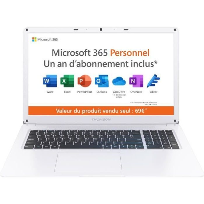 Pc portable avec office inclus - Cdiscount