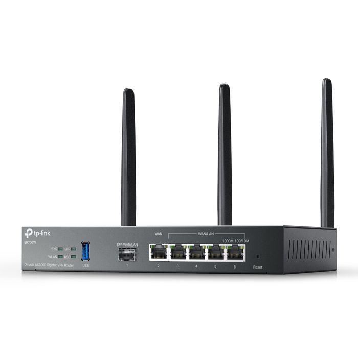 Routeur - TP-Link - Omada AX3000 - Wi-Fi bi-bande - Débit 3000 Mbit/s - SFP