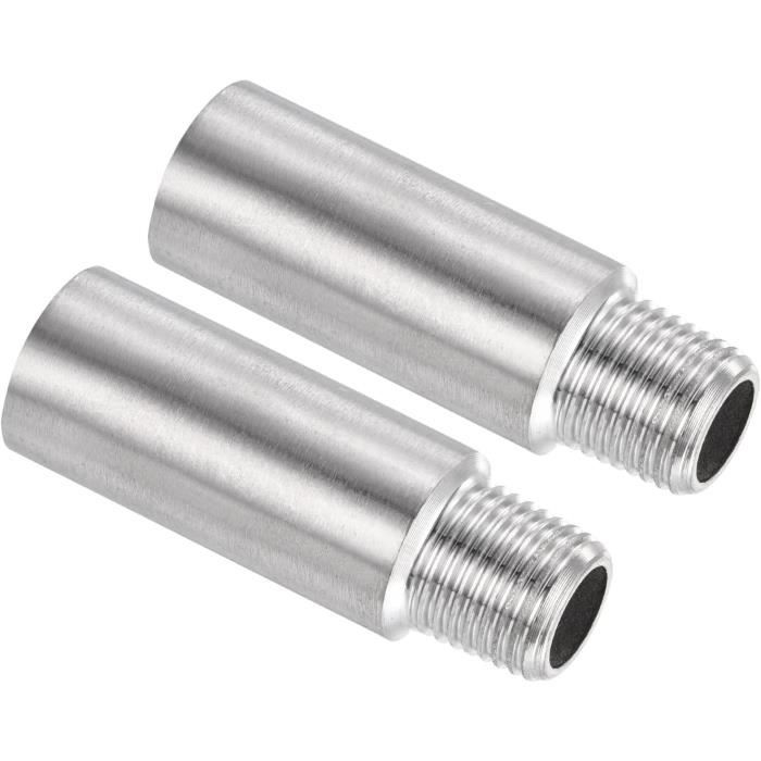 Awclub Lot De 2 Bras D'extension De Pommeau De Douche, 6,1 Cm 1/2PT Mâle Vers Filetage Femelle 1/2PT En Acier Inoxydable 304