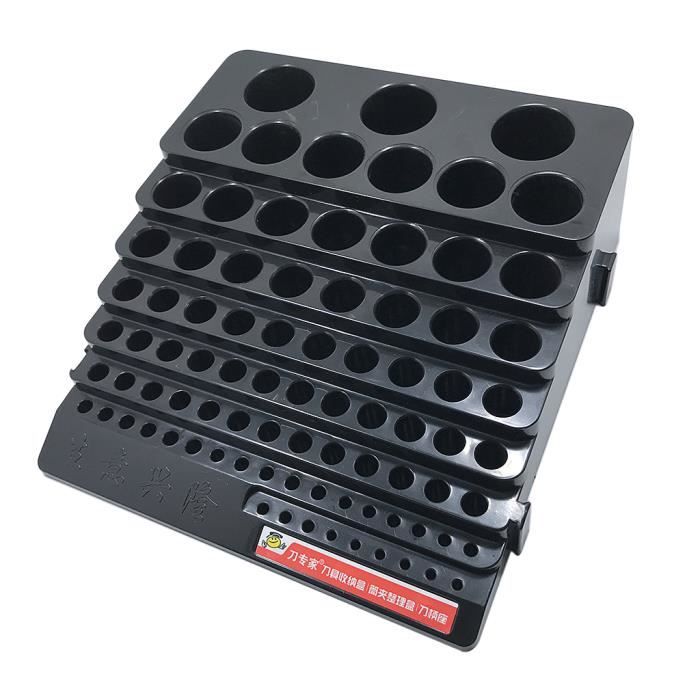 Boîte de rangements pour forets hélicoïdaux UNBRANDED Noir 85 trous Plastique