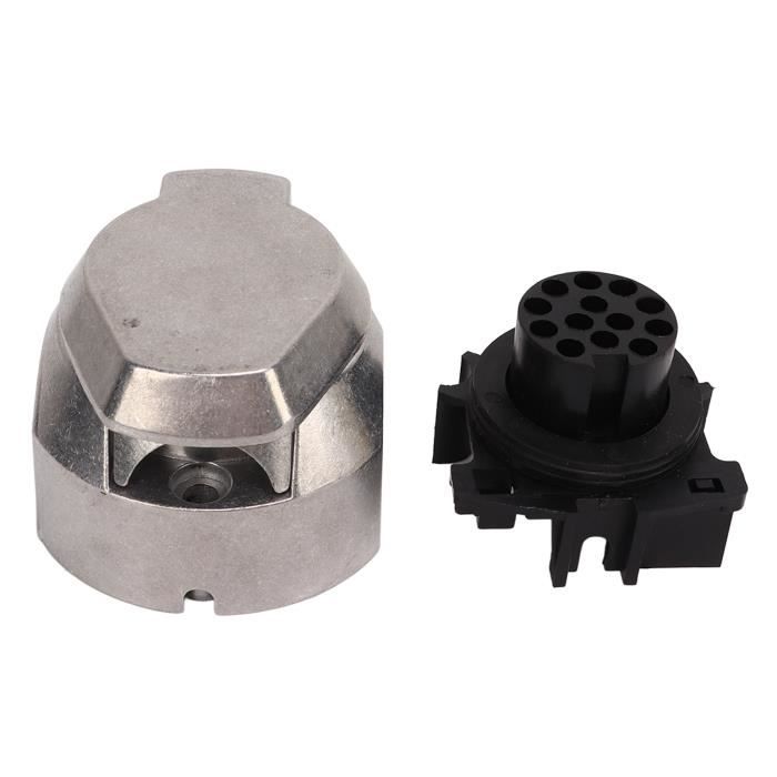 SJLERST Prise De Remorque 13 Broches 12V En Alliage D'aluminium