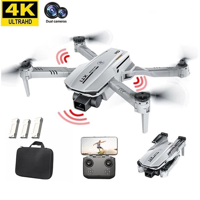 Drone avec Caméra 4k HD,Drone avec Deux caméra Professionnel, WiFi Pliable  FPV Quadcopter,Photo Gestuelle,3 Batteries - Cdiscount Jeux - Jouets