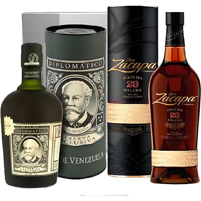 Coffret Rhums Diplomatico Zacapa La cave Cdiscount