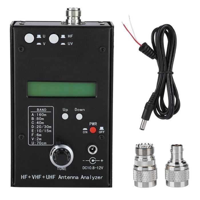 Analyseur D'antenne SARK100 1-60 MHz - Mesure SWR, Impédance - Pour Radioamateurs Ondes Courtes - Alimentation 12-14V