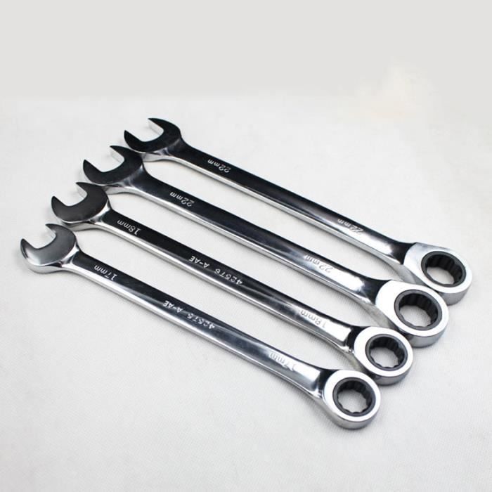 Ensemble De 8 Clés Combinées à Cliquet Flex-Head Stubby - SAE 5/16 à 3/4 Pouces - Neuf