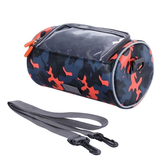Sac étanche Magnétique WOSAWE Pour Guidon Moto - Pour Téléphone, Motocross Et Roadster, Noir
