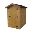 Abri toilette sèche extérieure en bois Habrita Foresta - 120x160cm-1
