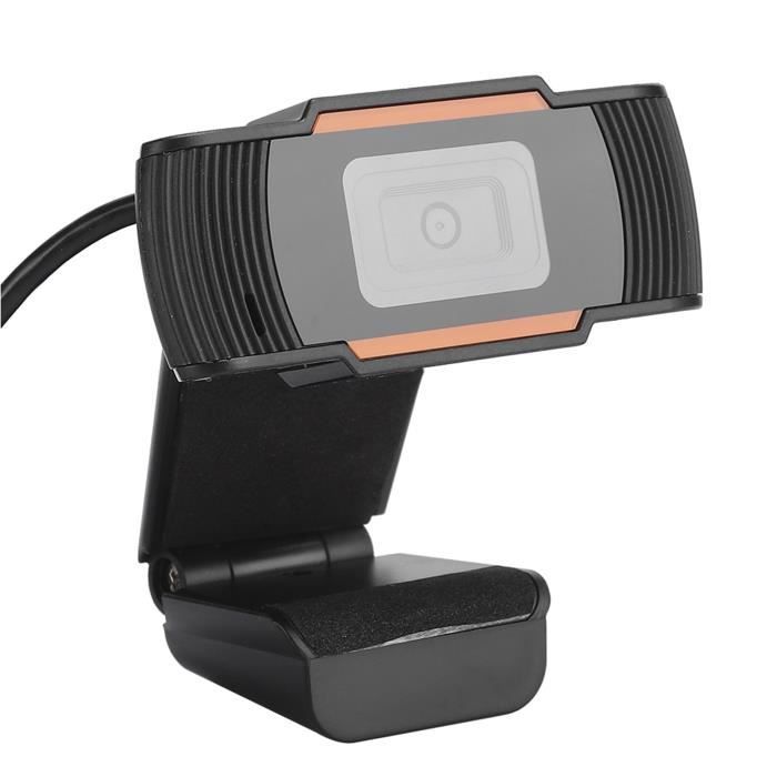 Webcam HD USB Avec Microphone Intégré - Caméra PC, Ordinateur Portable, Bureau - Plug & Play, Pliable 360°, Réduction De Bruit
