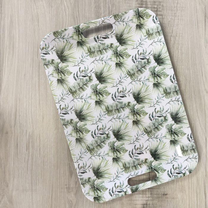 Plateau De Service Décor Jungle 45x30 Cm - Secret De Gourmet - En Mélamine, Facile à Nettoyer