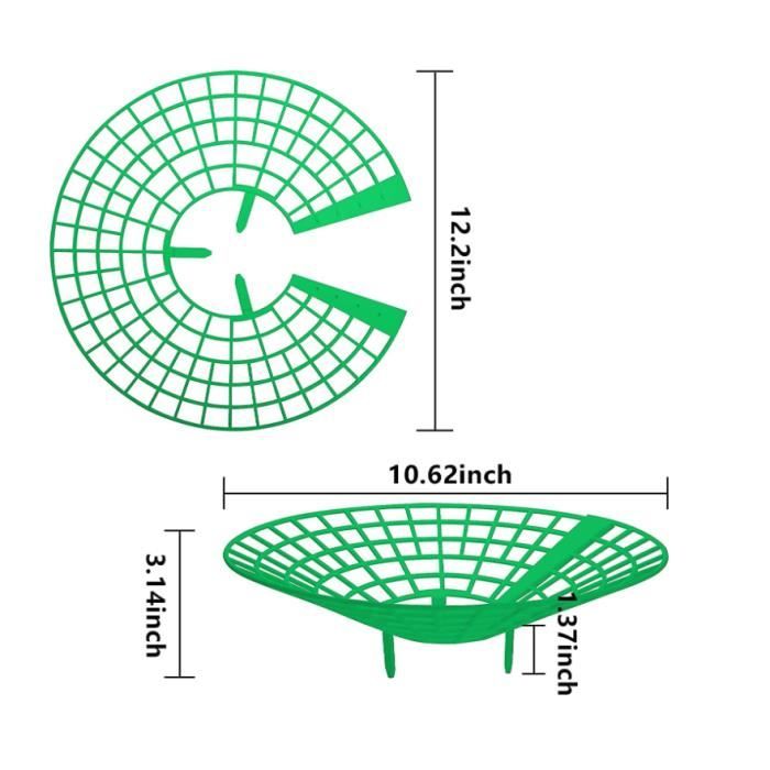Supports Pour Fraisiers - Lot De 10, Vert, PP Résistant - Protection Contre Pourriture, Escargots - Pour Fraises, Tomates, Poivrons