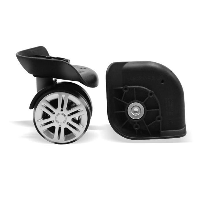 Cosmpeak 4 Pièces Roue Caoutchouc Métal Valise Roue Valise Universelle Remplacement roulettes de Rechange pour Bagages Roues de Rechange pour Bagages pour Valise de Bagage (40mm x 18mm