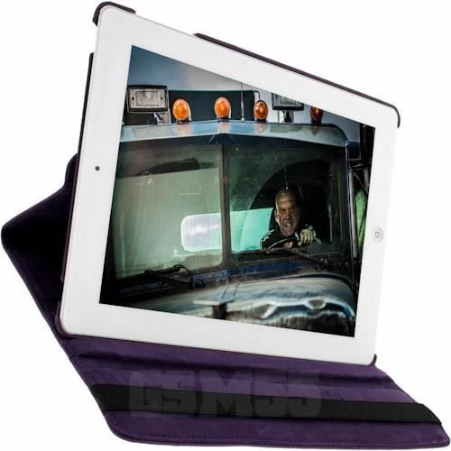 Étui iPad 5 / iPad 6 / iPad Air Clapet Support Rotatif 360°, Portait /  Paysage - Rose
