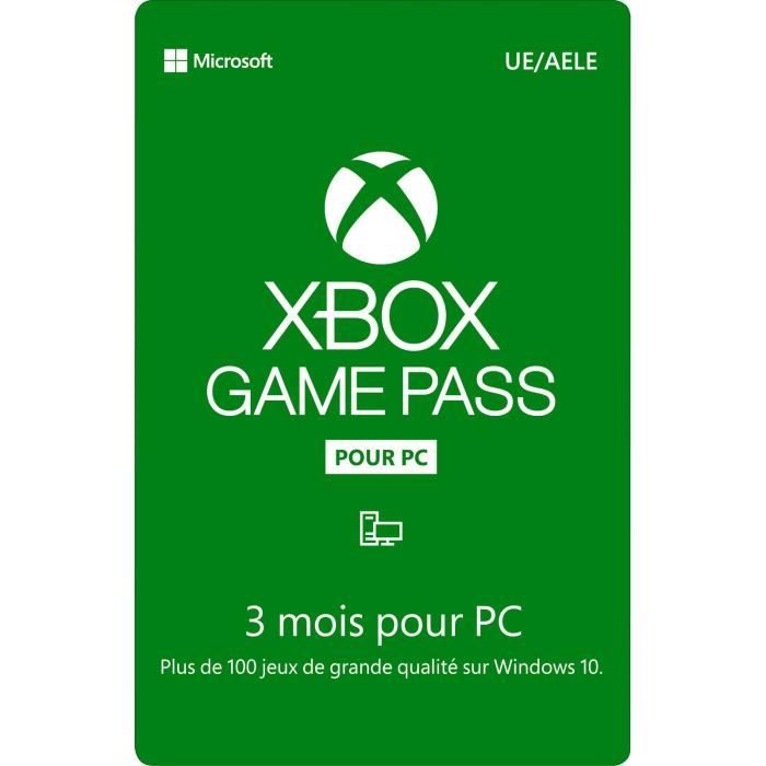 Abonnement Xbox Game Pass Ultimate 3 Mois + Abonnement Xbox Game Pass  Ultimate 1 Mois - Codes de Téléchargement - Cdiscount Jeux vidéo