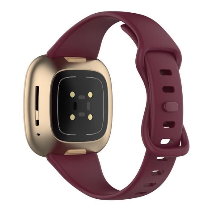 Connecteur De Bracelet Pour Fitbit Versa 4-3-Fitbit Sense Soft Tpu Strap  Semplacement Bande De Montre Réglable, Taille S,Blanche - Cdiscount  Téléphonie