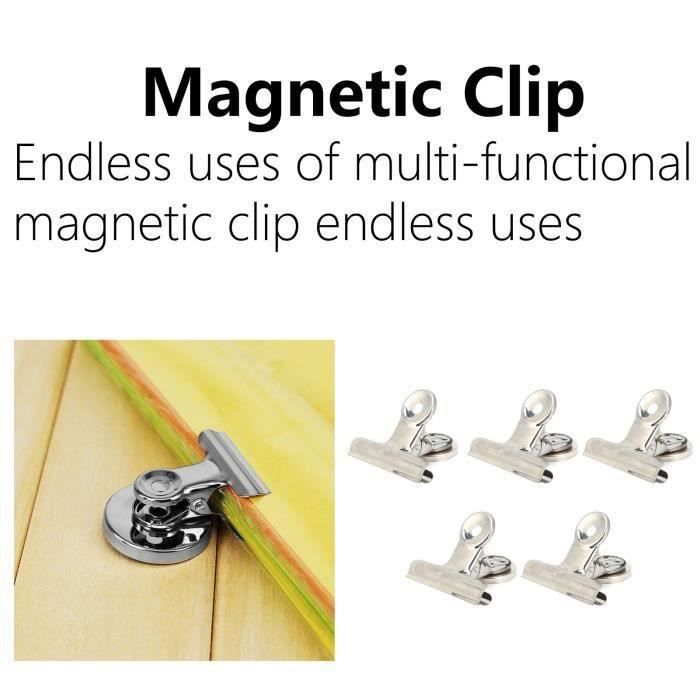 Outil de fixation d'aimant 5Pcs Clips Magnétiques Rond En Acier ...