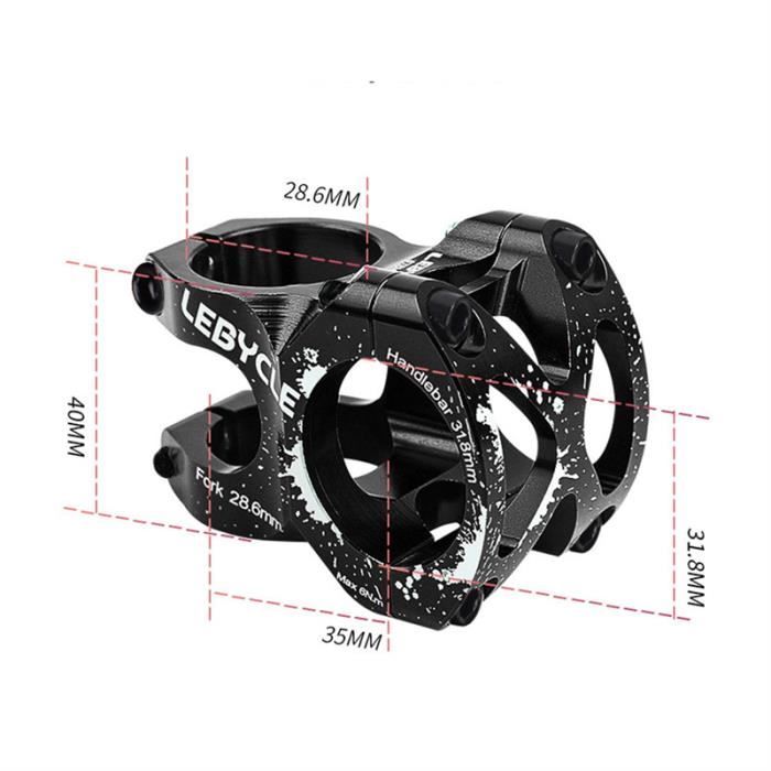 Potence Vélo 35mm CYSKY - Alliage Aluminium CNC Ultra-Léger 125g - Compatible VTT, Route, Gravel